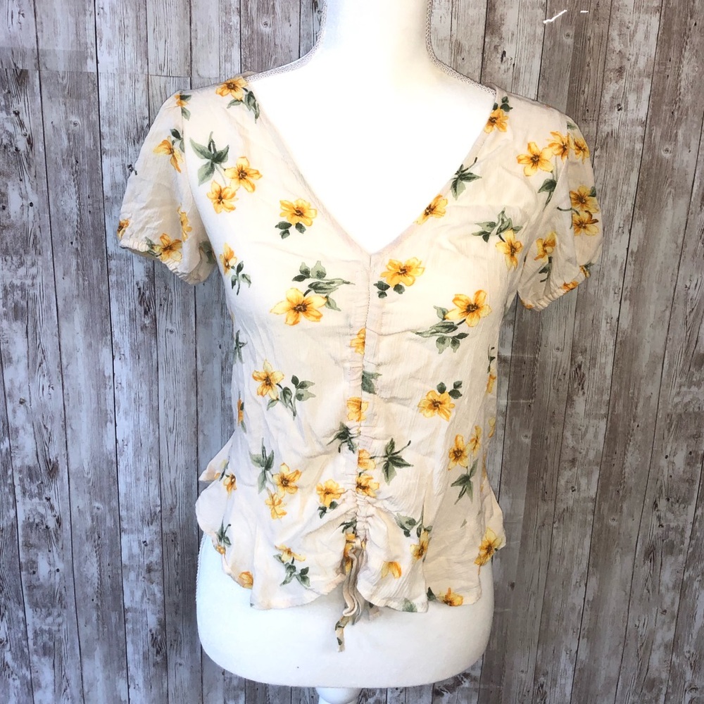 American Eagle Outfitters Floral Shirt Size XS